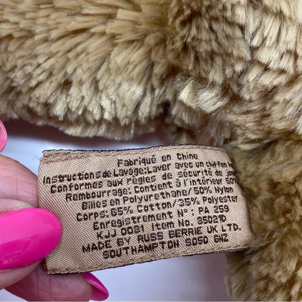 Burberry Brown Teddy Bear Plush 2008 on Bottom of Foot Fragrance Bear 12